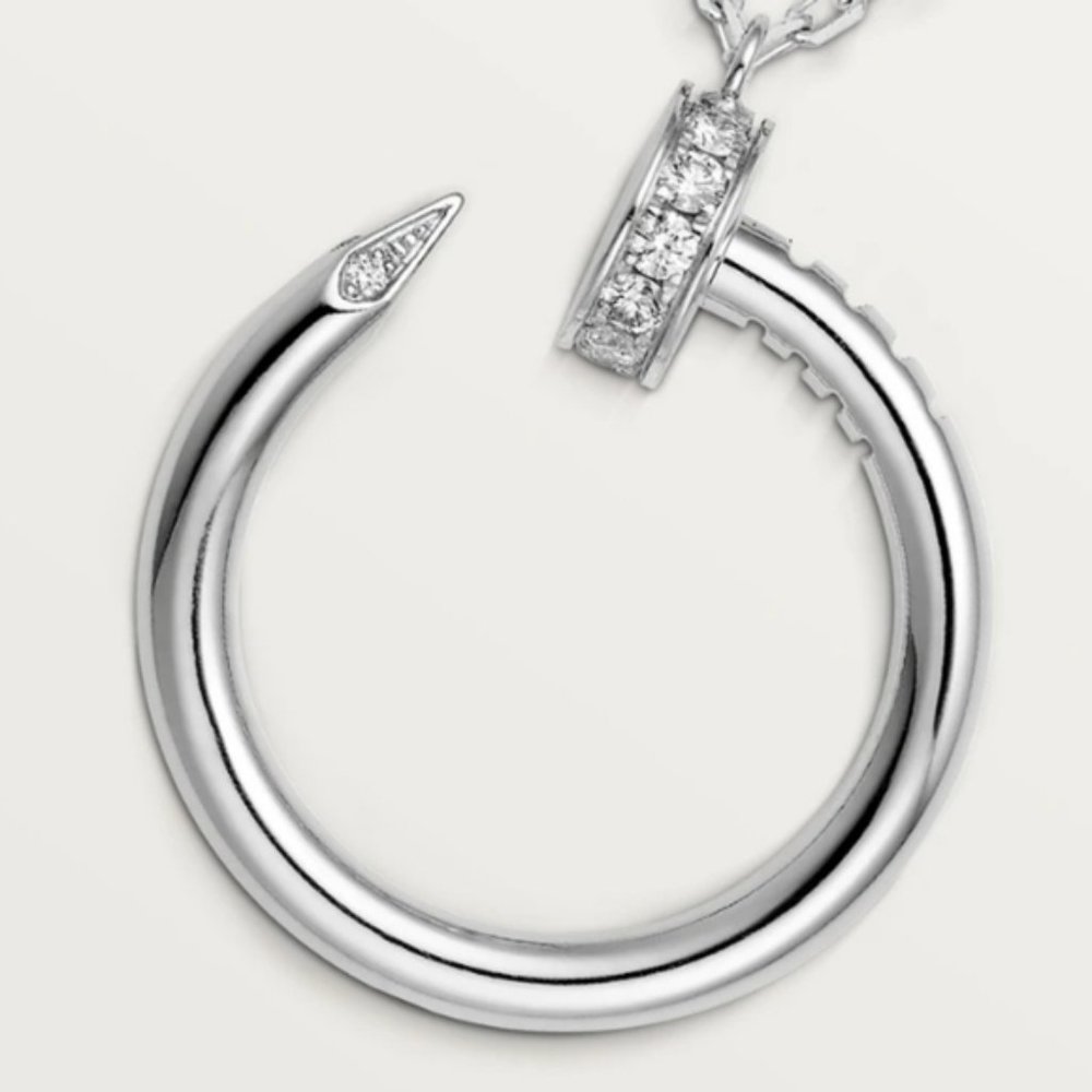 New! Nail Pendant Necklace Stainless Steel - Picture 4 of 6